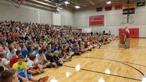 Jr High Brandon Valley school assembly